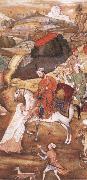 Hindu painter, Sultan Sanjar and the widow